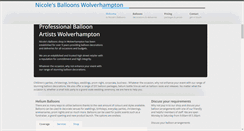 Desktop Screenshot of nicolesballoons.co.uk